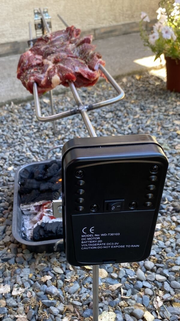 Kit asador motor 20kg con bolso + Estacas