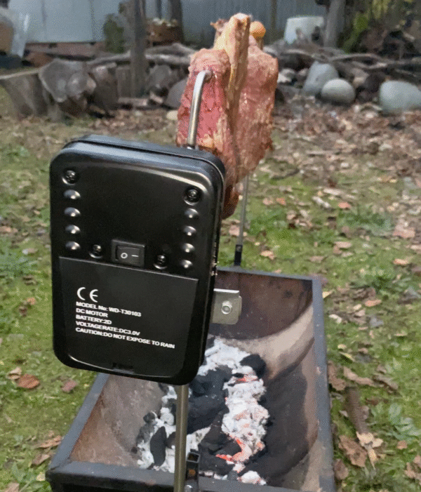 Kit asador motor 20kg con bolso + Estacas