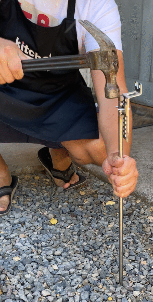 Kit asador motor 20kg con bolso + Estacas