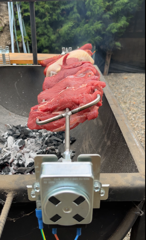 Kit asador motor 8kg sin bolso + Soportes de instalacíon. - Con Envío gratis!